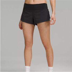 black 2.5 inseam size 4 lululemon speed ups!